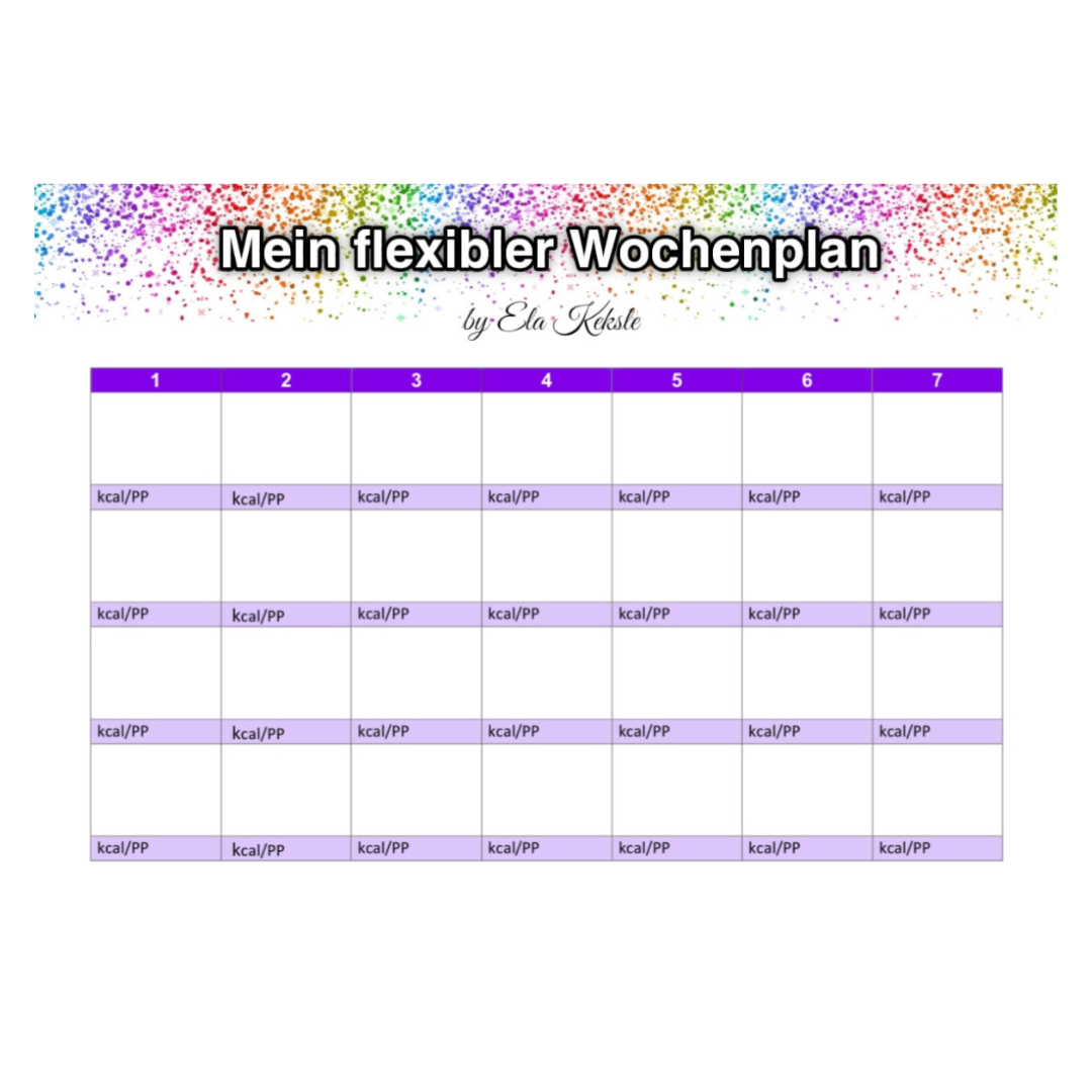 Mein flexibler Wochenplan